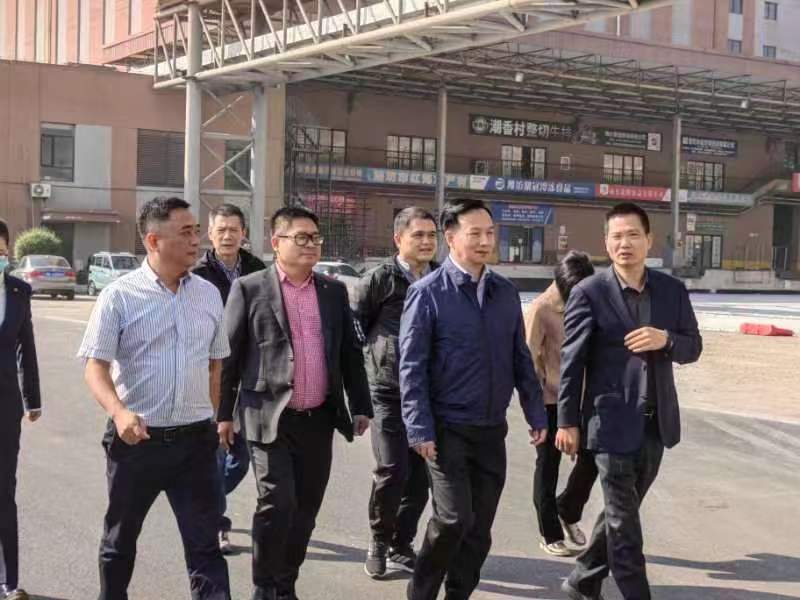 廣東恒興集團等領(lǐng)導(dǎo)一行蒞臨中凱智慧冷鏈物流園進行實地考察調(diào)研